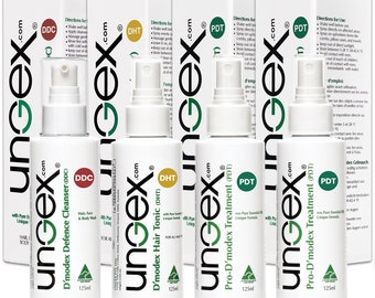 Ungex Demodex Mite Treatment Kit: Scalp, Skin & Hair