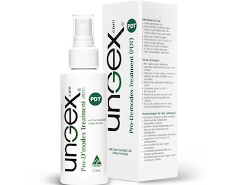 Ungex Pro-Demodex Treatment (PDT) - Mite Treatment with Tea Tree Oil