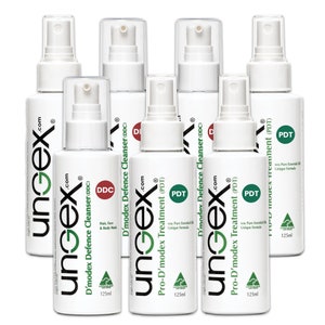 Ungex Demodex Mite Treatment Bundle: Face & Body Cleanser