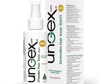 Ungex Demodex Hair Tonic: Scalp Mite Treatment with Essential Oils