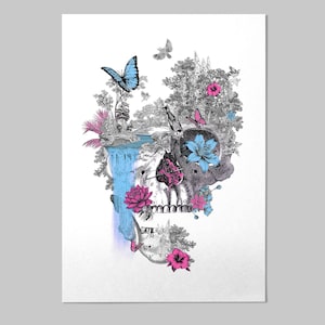 Summertime Sadness - XL A2 Risograph Print