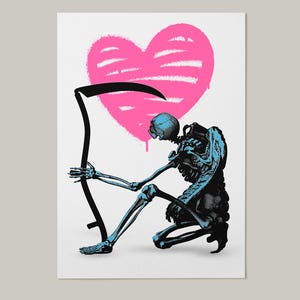 Love at last sight - XL A2 Risograph Print
