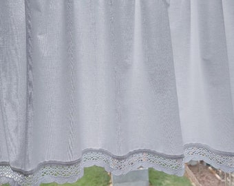 Reserved offer short curtain - H 36+4 cm