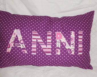 Cute name cushion 30 x 48 cm girl