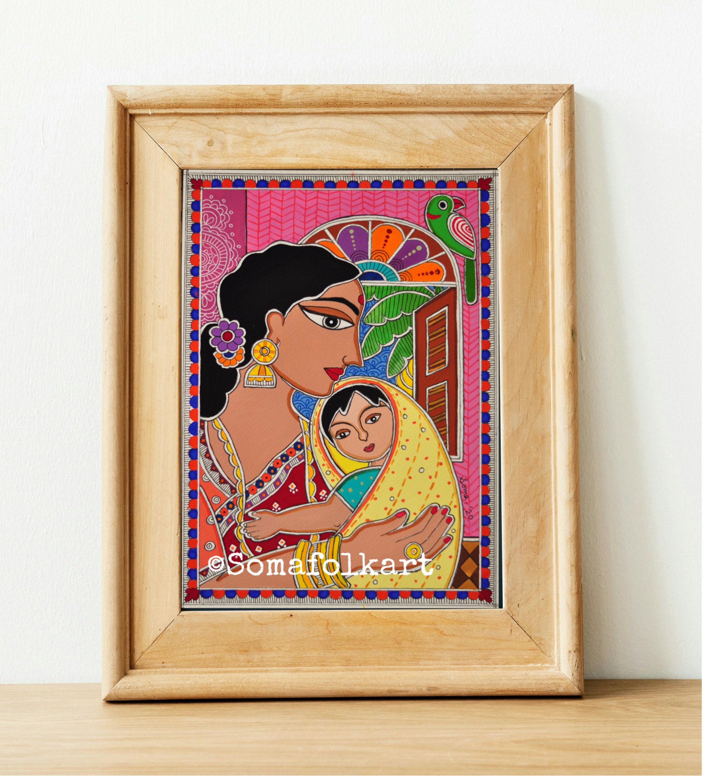 indian mother and child paintings