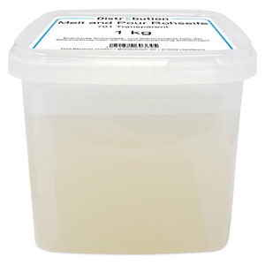 1 kg raw soap for pouring 701 Transparent, Melt and Pour soap