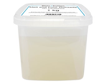 1 kg Rohseife zum gießen 701 Transparent, Melt and Pour Seife