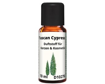 10ml (599,90 EUR/L) Toskana Zypresse Duftöl für Kerzen und Kosmetik