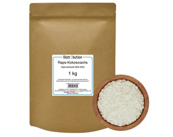 Cire de colza à la cire de coco pour bougies et fondants parfumés 1kg cire de bougie NatureWax® 660-55 M