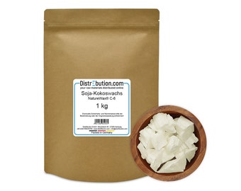 1 kg de cire de soja & cire de coco - NatureWax® C-6, fabriquez vos propres bougies