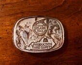 Brass Coal Miners Employee Belt Buckle Pyro Mining Co Kentucky 1 of 1000