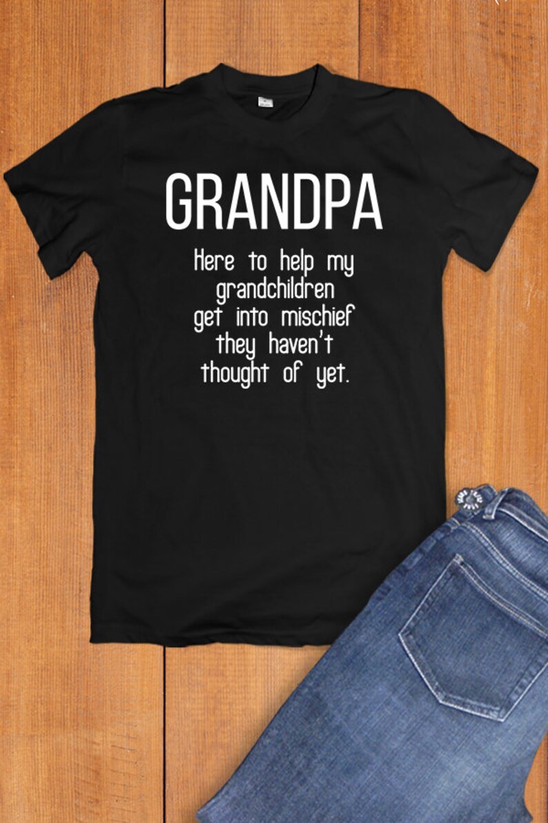 Personalized Grandpa Shirt Funny New Grandad Gift Christmas Etsy