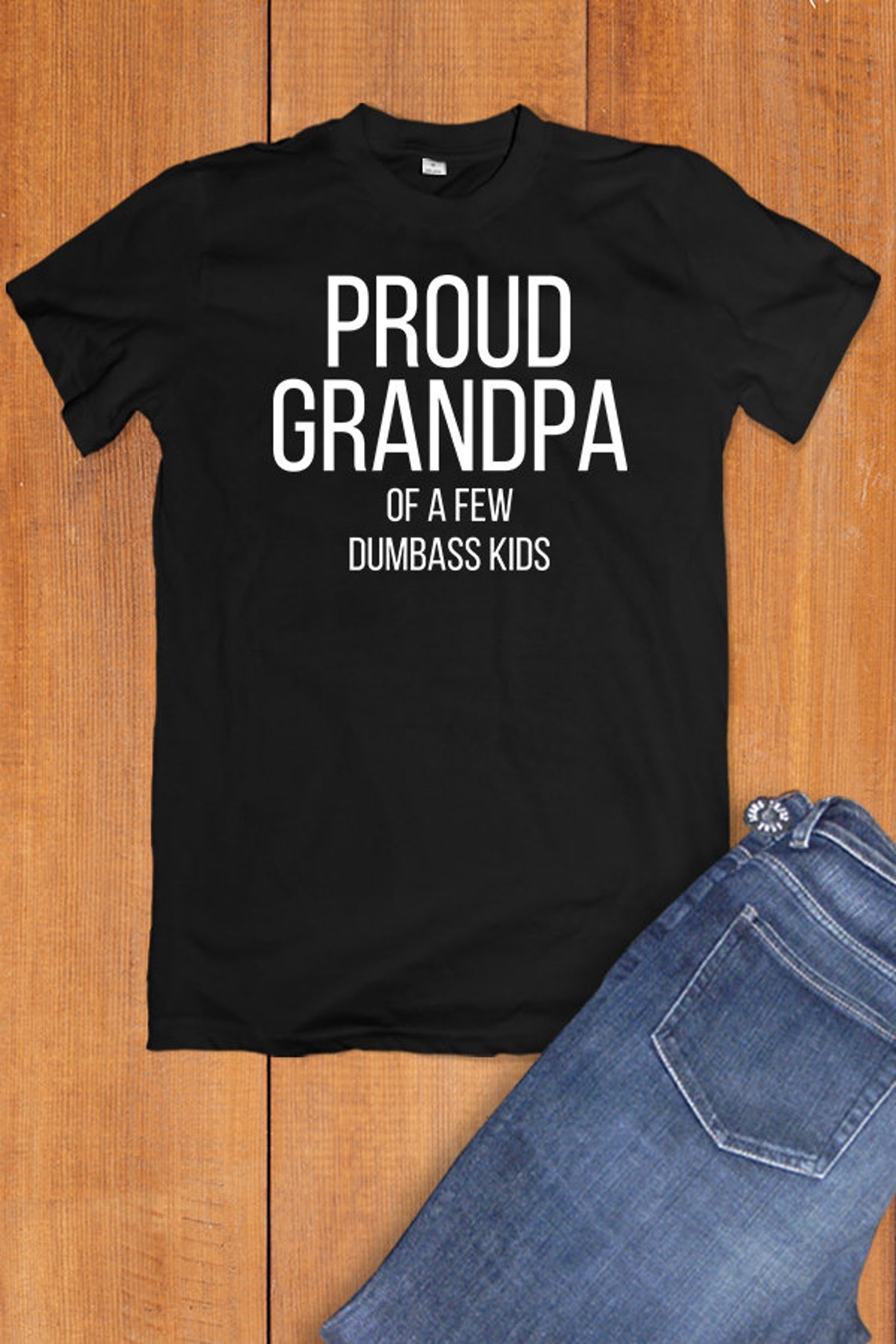 Proud Grandpa Shirt Grandparent Gift From Grandkids Gift for Etsy