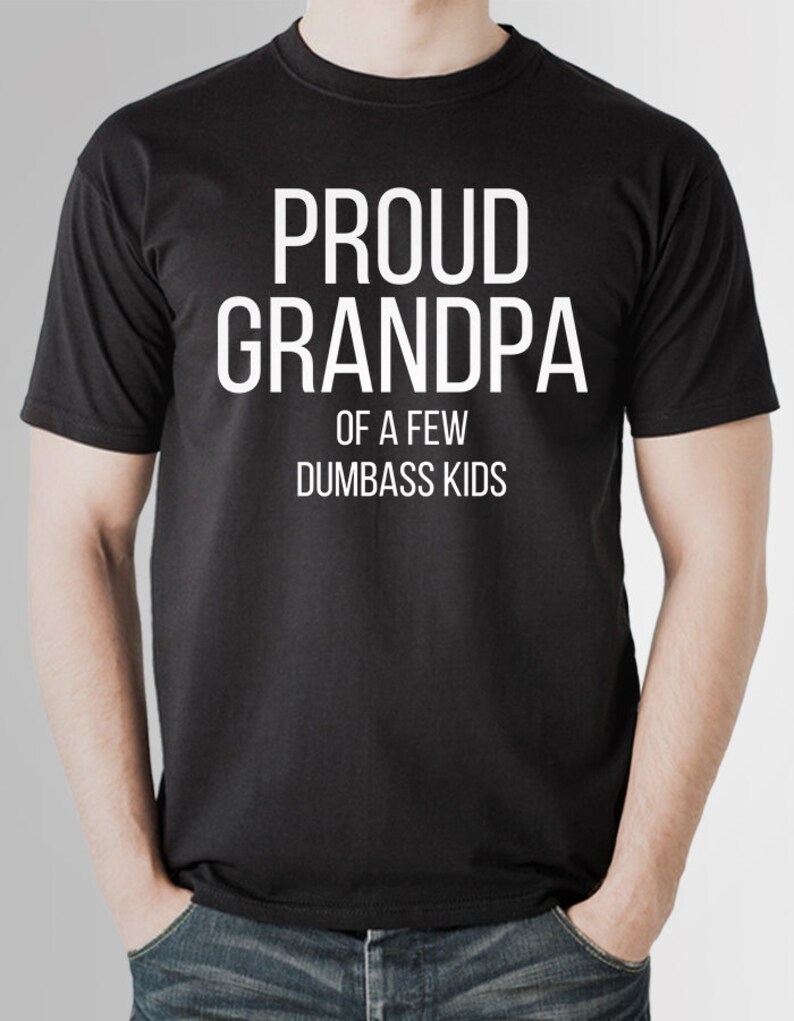 Proud Grandpa Shirt Grandparent Gift From Grandkids Gift For Etsy