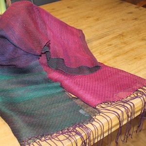 SCARF LINEN HANDWOVEN 220 x45 cm gift for women Easter gift woven stole linen scarf handwoven scarf Christmas handwork