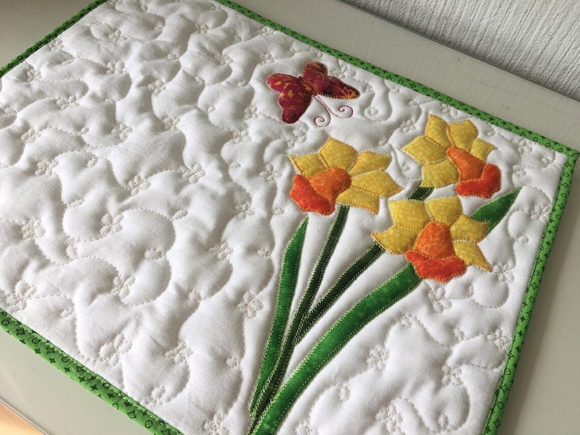 Mother's Day Set of 6 quilted table placemats with Etsy