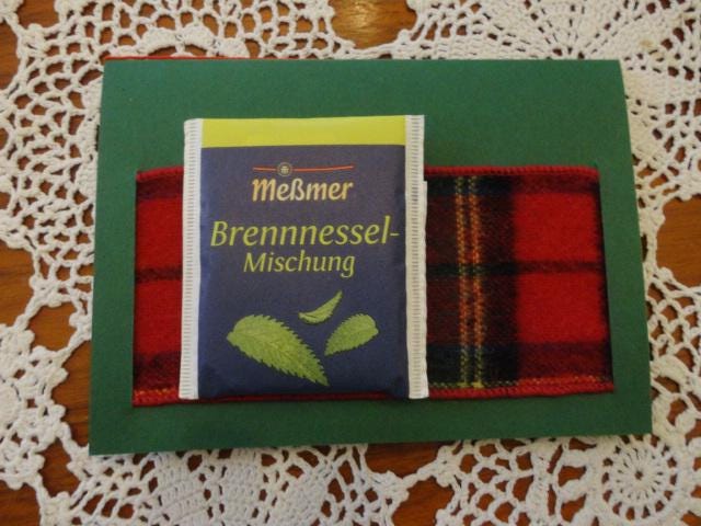 Wee Blue Coo Geburtstagskarte 'Schottland Blume Haste Ye Back' – Hochwertige Grußkarte 17,5 X 12,5 Cm