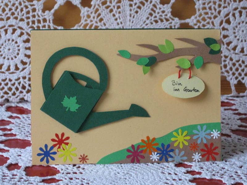 Grußkarte Geburtstag, Gartenfreund, Gärtner Etsy.de