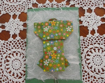 Karte Kimono 1, Origamikarte