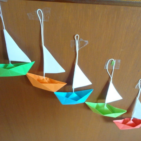 Segelboote,15er-Set, Origami