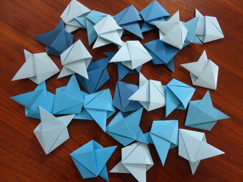 Fish, ensemble de 15, Origami, Cartes Place Bleu
