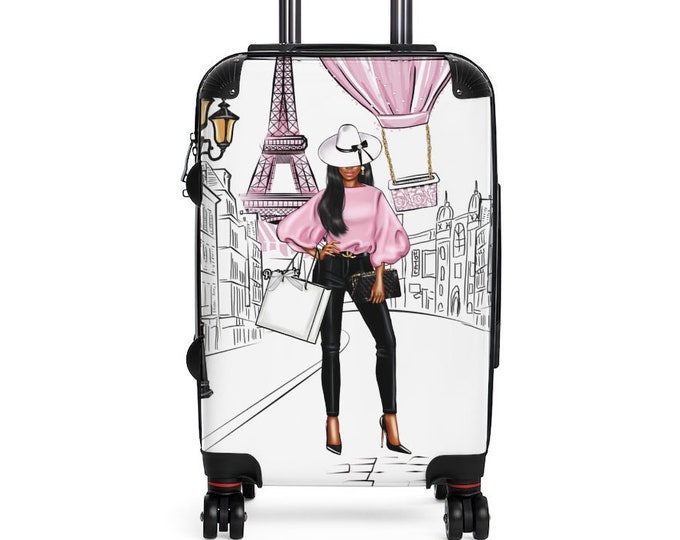 Paris Suitcase Suitcase for Black Women Black Girl Suitcase - Etsy