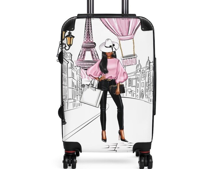 Paris Suitcase Suitcase for Black Women Black Girl Suitcase Etsy