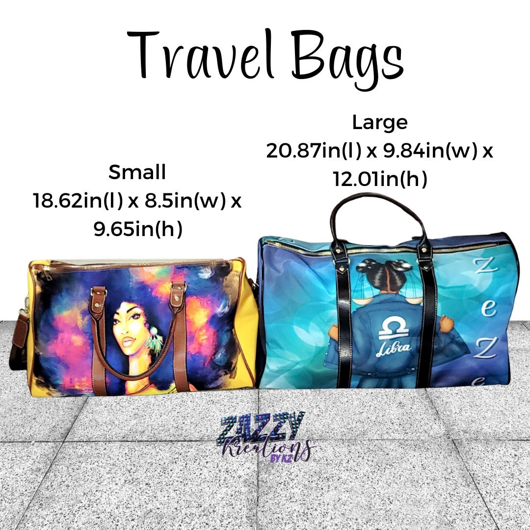 Black Girl Travel Bag African American Travel Bag Black Etsy