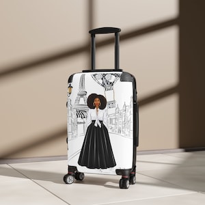 Personalized Vintage Hard Shell Suitcase -- Marleylilly