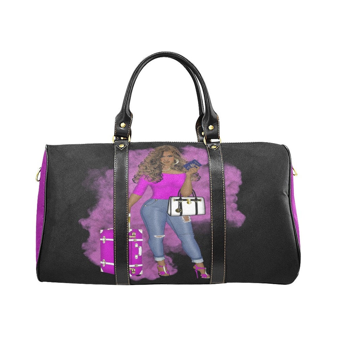 African American Travel Bag Black Girl Bag Black Girl Etsy