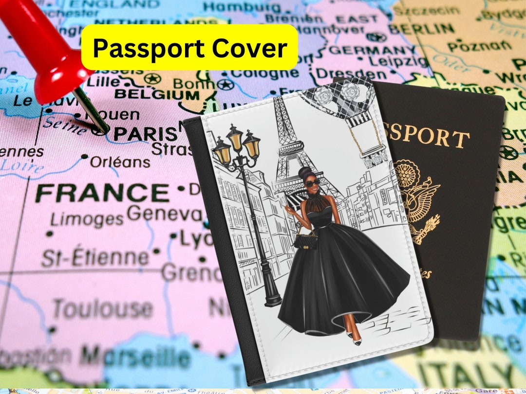 Black Girl Passport Holder African American Passport Cover Etsy