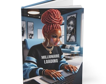 Millionaire Loading Black Girl Journal, Manifestation Journal For Black Women, African American Women Journal, Small Business Owner Gifts