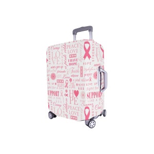 Breast Cancer Survivor Awareness Luggage Cover Travel Gear Anti Scratch Dust-proof Luggage Cover Protector Gift Ideas for Women Travels image 4