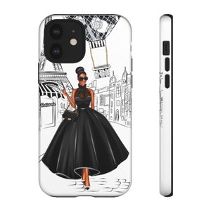 Paris Phone Case - Tough Cell Phone Case - Melanin Inspired - iPhone Case - Phone Cover - African American Phone Case - Black Girl Phone