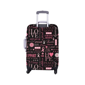 Breast Cancer Survivor Awareness Luggage Cover Travel Gear Anti Scratch Dust-proof Luggage Cover Protector Gift Ideas for Women Travels image 5