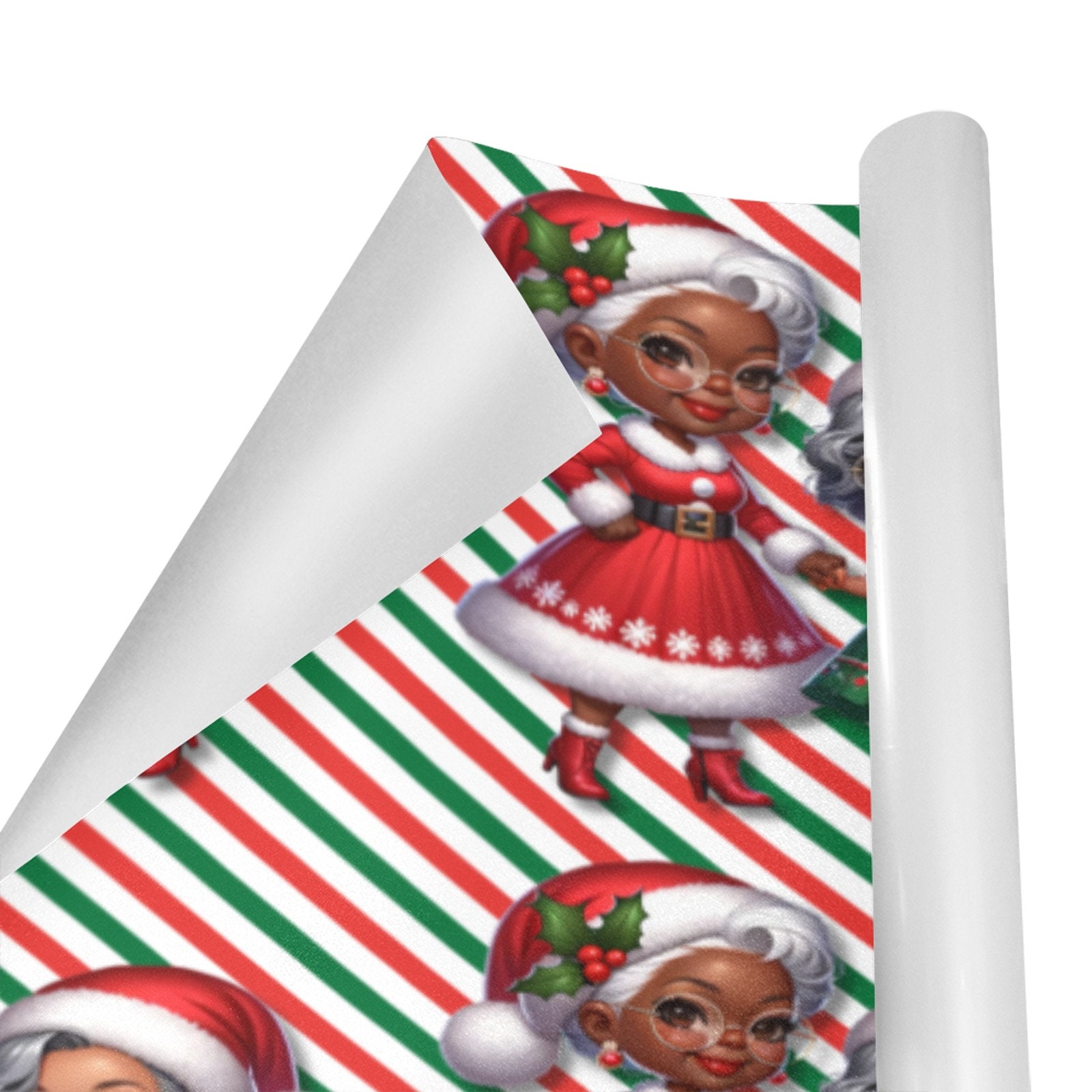 Christmas Wrapping Paper Black Girl, African American Wrapping Paper