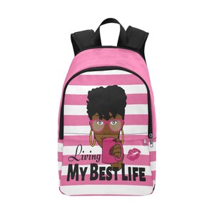 Black Girl Backpack, Black Girl Bag, African American Bag, Cute Backpack Women, Black Women&#39;s Backpack, Laptop Backpack, Fashion Backpack