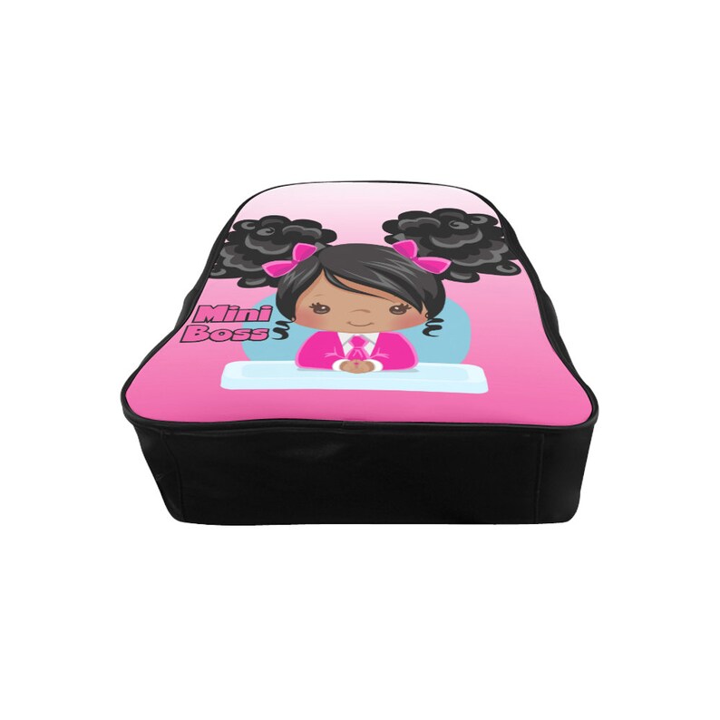 Gift Idea for Black Girls African American Black Toddler Girl School Supplies Pink Mini Boss Baby Back to School Backpack Book bag