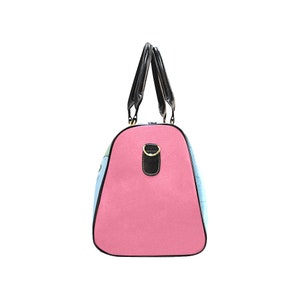 African American Travel Bag Weekender Bag Overnight Bag Duffel Bag Black Woman Travel Bag Carry On Bag Black Girl Bag Pink Bag image 6