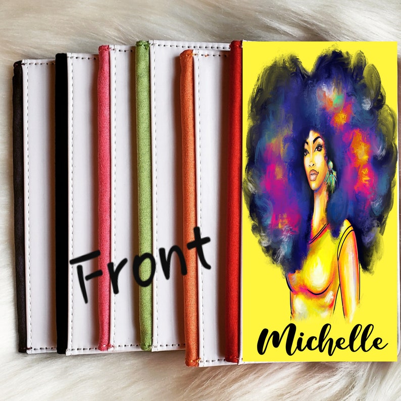 African American Woman Passport Cover Afro Woman Passport Etsy