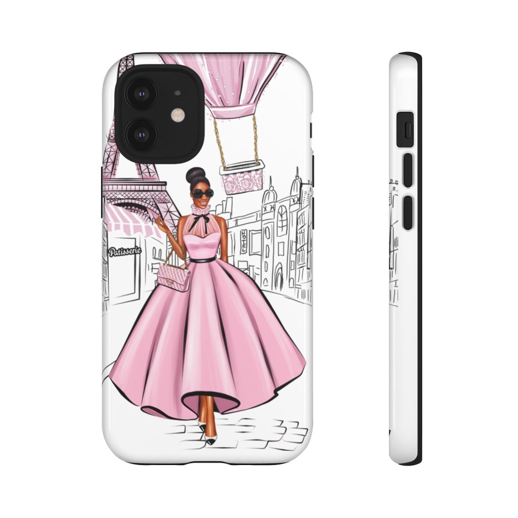 Black Girl Phone Case - Paris Phone Cover - iPhone Case - Melanin
