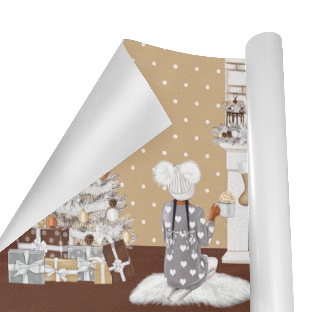 African American Gift Wrapping Paper Black Christmas Home Etsy