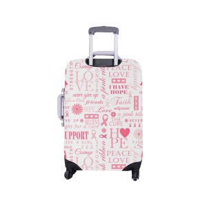 Breast Cancer Survivor Awareness Luggage Cover Travel Gear Anti Scratch Dust-proof Luggage Cover Protector Gift Ideas for Women Travels image 6