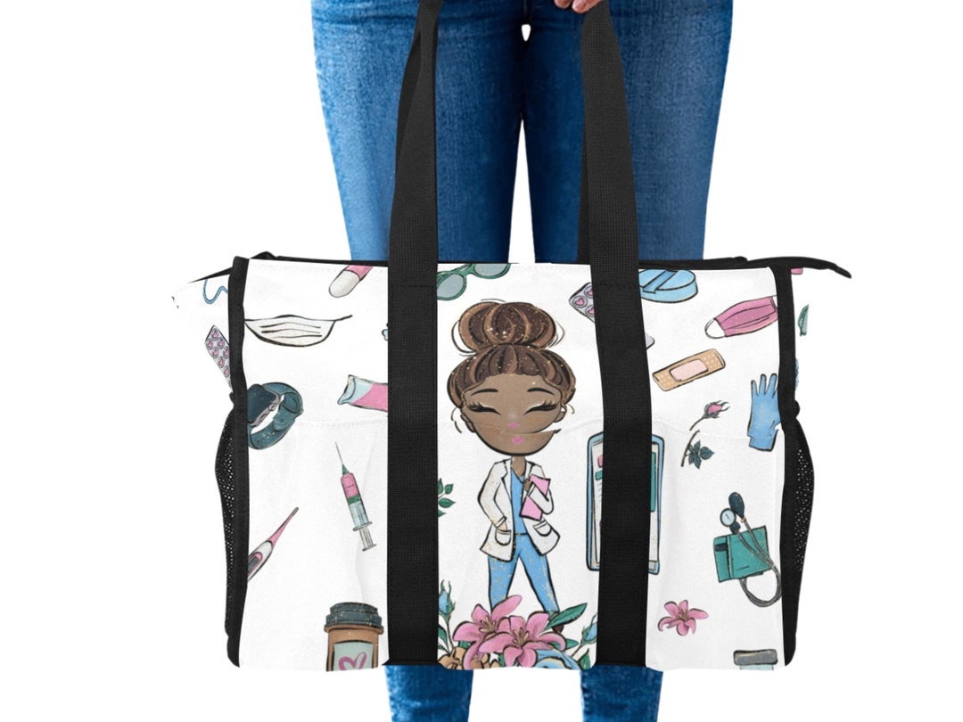 Nylon Utility Tote Bag for Nurse School Nurse Work Tote Bag Etsy