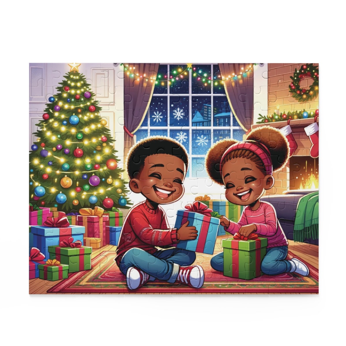 500 Piece Jigsaw Puzzle - African American Black Girl Art, Educational Family Game For Adults & Kids