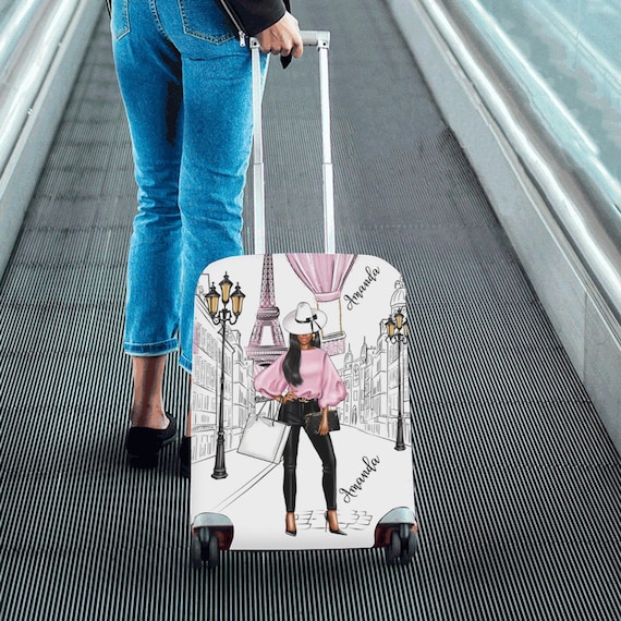 Housse de valise Paris et équipement de voyage Anti Scratch Dust-proof  Baggage Cover Protector African American Black Lady à Paris -  France