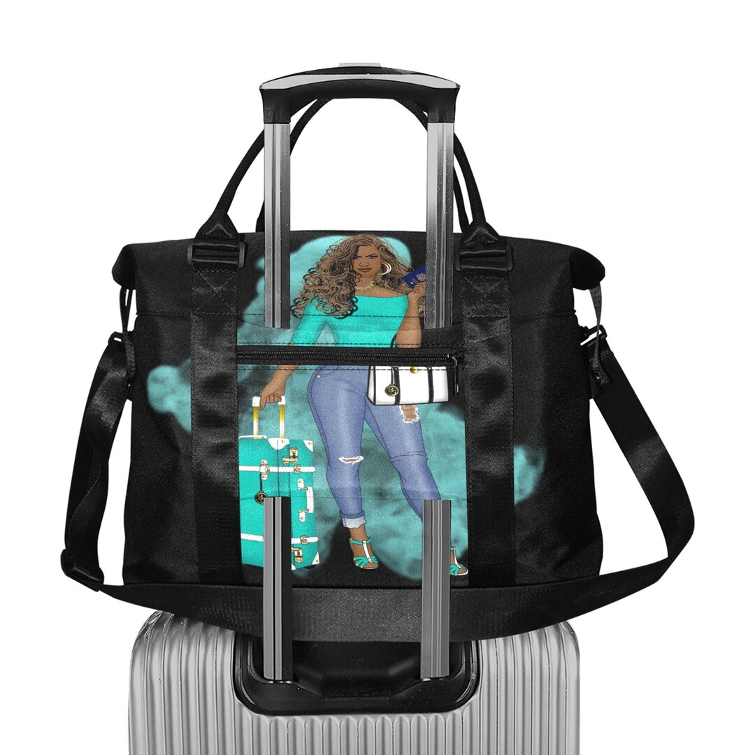 Travel Bag With Trolley Sleeve African American Travel Bag Etsy