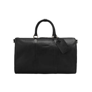 DRAKENSBERG Weekender »James« (50) Black, handcrafted leather travel bag & carry-on for men image 10
