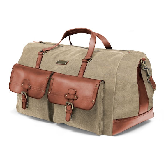 Sac de Voyage Homme, Vintage - Robuste - Durable