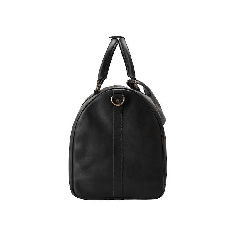 DRAKENSBERG Weekender »James« (50) Black, handcrafted leather travel bag & carry-on for men image 6